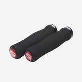 Sram Locking Grips Contour Foam 129Mm Black With Single Black Clamp And End Plugs Grips
